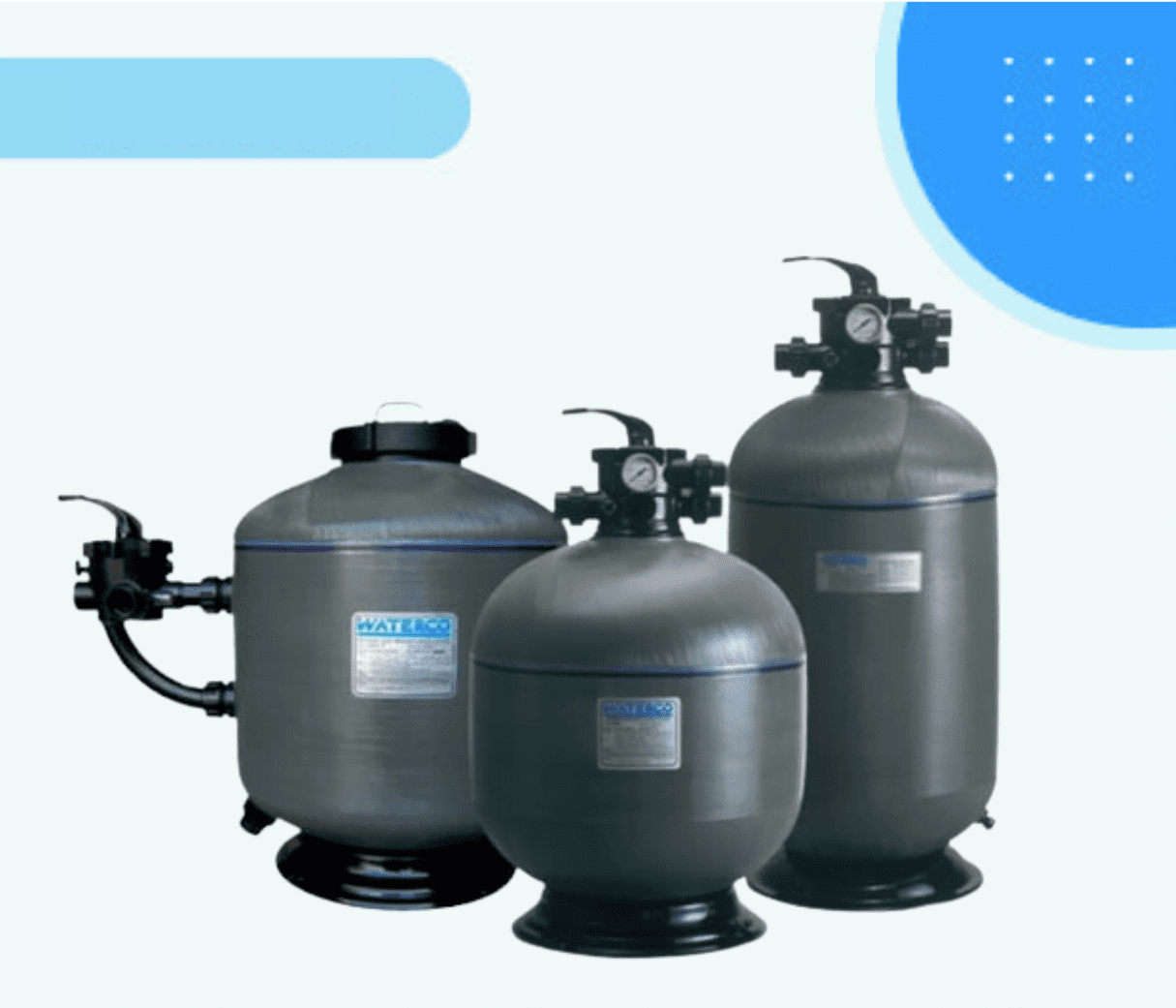 Bình Lọc cát Waterco S800 đính kèm MPV 50mm